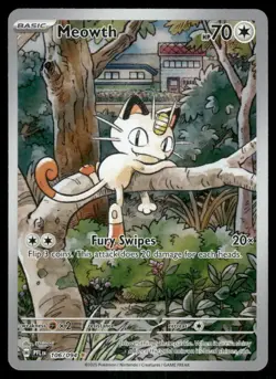 Pokemon Cards Meowth 106/094 Phantasmal Flames Illustration Rare NM *2 - Image 1