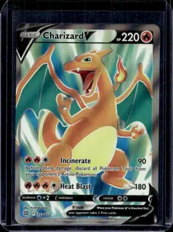 Pokemon Card Charizard V 153/172 Brilliant Stars Full Art Ultra Rare - Image 1