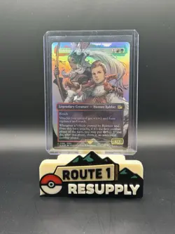 Balthier and Fran - 0393, Foil Borderless Art, Final Fantasy, MTG - Image 1