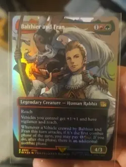 Balthier and Fran (Borderless) MTG Final Fantasy Foil #0393 - English - Image 1