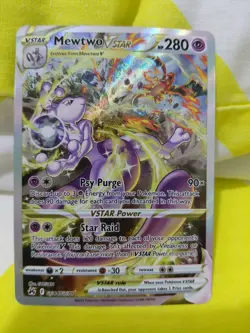 Pokemon Mewtwo Vstar Crown Zenith Galarian Gallery GG44/GG70 - Image 1