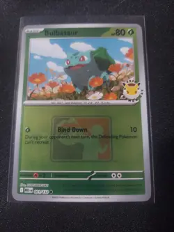Bulbasaur 001/132 MEG 2026 Pokemon Day League Promo PLAY Stamp Reverse Holo NM - Image 1