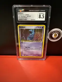2005 Pokemon Beldum Reverse Holo CGC 8.5 | EX Deoxys 55/107 Vintage - Image 1