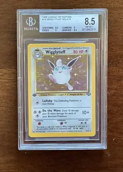 1999 Pokemon Jungle 1st Edition #16 Wigglytuff BGS 8.5 - Image 1