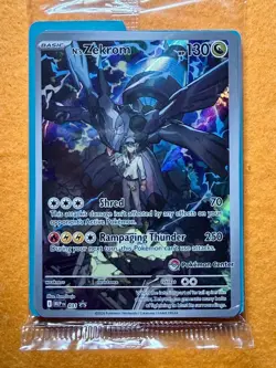 2026 Ascened Heroes N'S ZEKROM 031 MEP ETB Promo Pokemon Center Stamp SEALED *B - Image 1