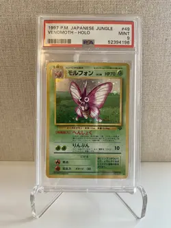 1997 Pokemon Japanese Jungle Venomoth Holo #49 PSA 9 MINT - Image 1