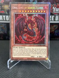 YuGiOh! Uria, Lord Of Searing Flames - Starlight Rare 1st Ed. (MZMU-EN000) - Image 1