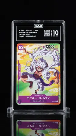 TAG 10 GEM MINT JAPANESE ONE PIECE 2025 MONKEY D. LUFFY P-041 7-ELEVEN NR4 - Image 1