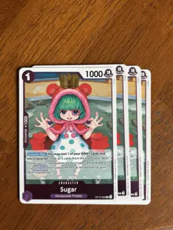 4x Sugar OP10-065 R One Piece Royal Blood Playset NM Pack Fresh - Image 1