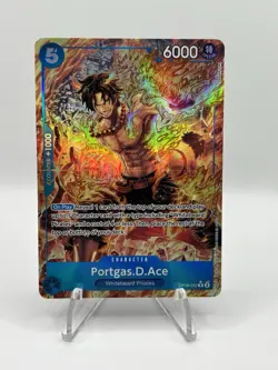 One Piece CCG TCG Portgas D. Ace OP08-052 Alt Art - English - NM+ - Image 1