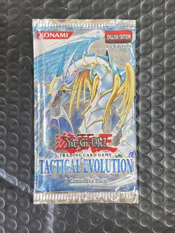 YuGiOh! - Tactical Evolution (TAEV) 1st Edition EMPTY! Pack Wrapper NO Cards! - Image 1