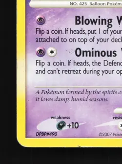 Drifloon 46/130 Diamond & Pearl HP Pokemon Card TCG - Image 2