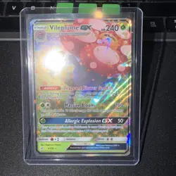 Pokemon TCG Vileplume GX TCG Cosmic Eclipse Ultra Rare Holo Card 4/236 Full Art - Image 1