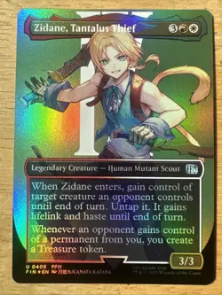 MTG Zidane, Tantalus Thief (Borderless Foil) Final Fantasy 405 NM - Image 1