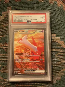 pokemon Latias ex 239/191 Sv08: Surging Sparks SIR PSA 9 Mint - Image 1