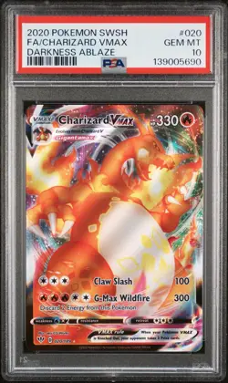 Pokemon Charizard VMAX 020/189 Full Art .- Darkness Ablaze - PSA Gem Mint 10 - Image 2