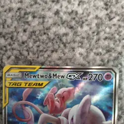 Pokemon TCG Mewtwo and Mew GX SM191 Black Star Promo, Full Art Card - Image 3