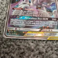 Pokemon TCG Mewtwo and Mew GX SM191 Black Star Promo, Full Art Card - Image 4