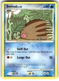 Swinub 123/146 Legends Awakened Pokemon TCG Regular Lightly Played - Image 1