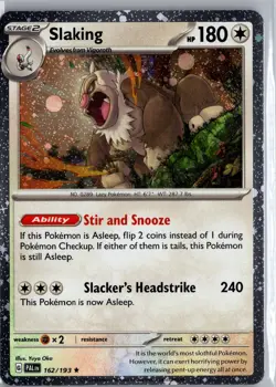 Pokemon Slaking (Cosmos Holo) Paldeavolved Promo #162/193 - Image 1