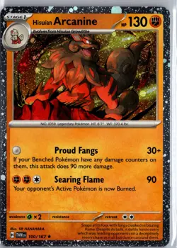 Pokemon Hisuian Arcanine SV06: Twilight Masquerade Promo (A) #100/167 - Image 1