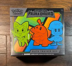 Pokemon TCG Scarlet & Violet Paldea Evolved Elite Trainer Box ETB Sealed CUT BOX - Image 1