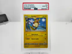ALOLAN RAICHU #SM65 2020 POKEMON EN BATTLE ACADEMY #56 STAMPED GEMT MT PSA 10 - Image 3