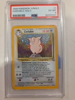 1999 Pokemon Clefable 01/64 Jungle Holo - Image 1