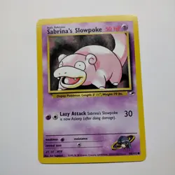 Pokemon TCG Sabrina's Slowpoke Gym Heroes 95/132 Regular Unlimited Common NM - Image 1