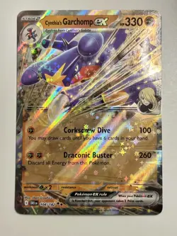 Cynthia's Garchomp ex 104/182 - Pokemon TCG Destined Rivals Double Rare - Image 1