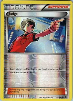Judge 143/162 - Pokemon TCG XY: Breakthrough - Uncommon Reverse Holo (NM) - Image 1