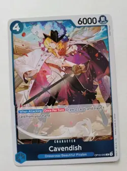 One Piece TCG - Royal Blood: Cavendish (OP10-045) - Rare Foil - Near Mint - Image 1