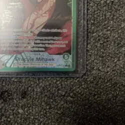 One Piece Dracule Mihawk Leader Holo Seven Warloards Alt Art OP14-020 CCG NM - Image 4