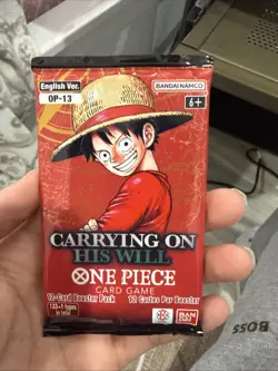 Carry On His Will OP13 Booster Pack One Piece TCG English - Image 1