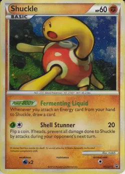 POKEMON TCG - Shuckle Holographic Black Star Promo Card HGSS15 - Image 1