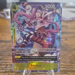 Bandai One Piece Card Game Perona OP14-111 Rare Special Holo 5000 Power - Image 1