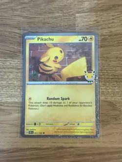 Pokemon Card - Pikachu Stamped Pokemon Day 2026 Holo Promo - 051/162 - Image 1