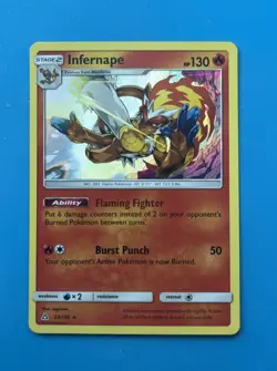 Infernape 23/156 Sm-Ultra Prism Holo Pokemon TCG Card LP - Image 1