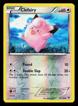 Clefairy 97/135 Reverse Holo Plasma Storm Pokemon Card - Image 1