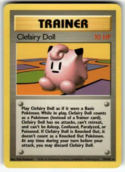 Clefairy Doll 070/102 Base Set LP Pokemon Card TCG - Image 1