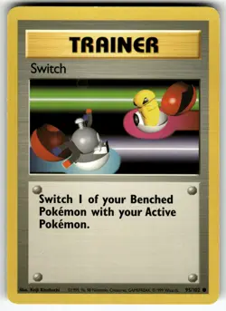 Switch 095/102 Base Set LP Pokemon Card TCG - Image 1