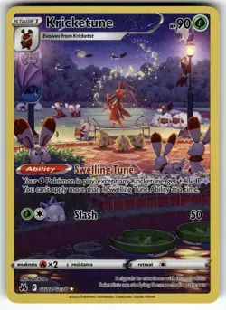 Kricketune GG02/GG70 Crown Zenith: Galarian Gallery NM Pokemon Card TCG - Image 1