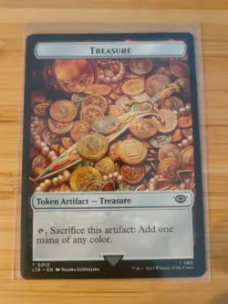 MTG Treasure Token 0012 Lord of the Rings M/NM Free UK P&P - Image 1