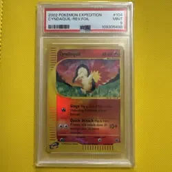 Pokemon TCG Cyndaquil 104/165 - Reverse Holo - Expedition PSA 9 MINT - Image 1