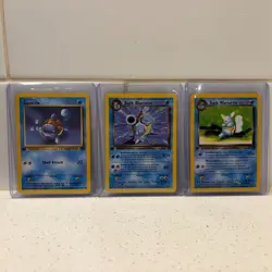 Pokemon Rocket 1st Edition: Dark Blastoise Evo Set! Squirtle, Wartortle - Image 1