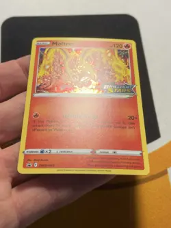 Moltres SWSH185 Brilliant Stars Stamped Sword & Shield Black Star Promo Pokemon - Image 3
