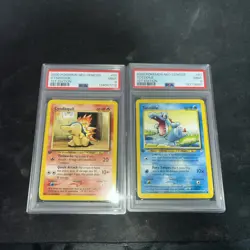 Pokemon Neo Genesis Starters 1st Edition - Cyndaquil #57 + Totodile #81 Psa 9 X2 - Image 4