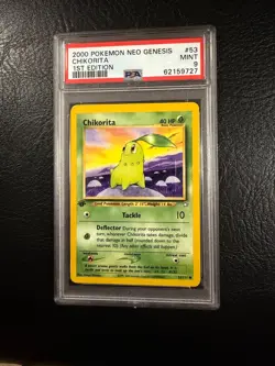 Pokemon Neo Genesis #53 - Chikorita - MINT - 1st Edition - PSA 9! - Image 2