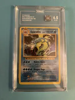 Pokemon TCG XY Evolutions 2016 Gyarados Reverse Holo Rare TAG 6.5 - Image 1
