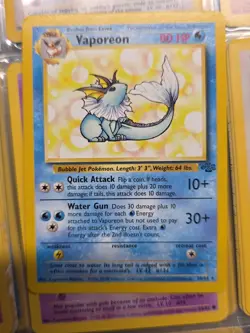 Pokemon TCG Vaporeon 1st Edition Jungle 28/64 Regular Rare Non Holo NM - Image 2